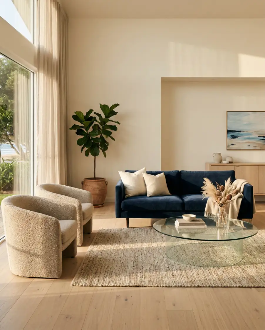 Blue Sofa Coastal Calm 1