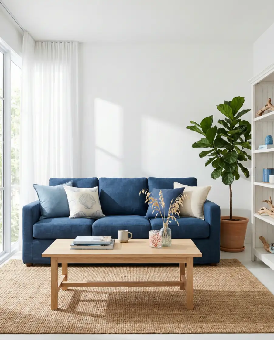 Blue Sofa Coastal Calm 2