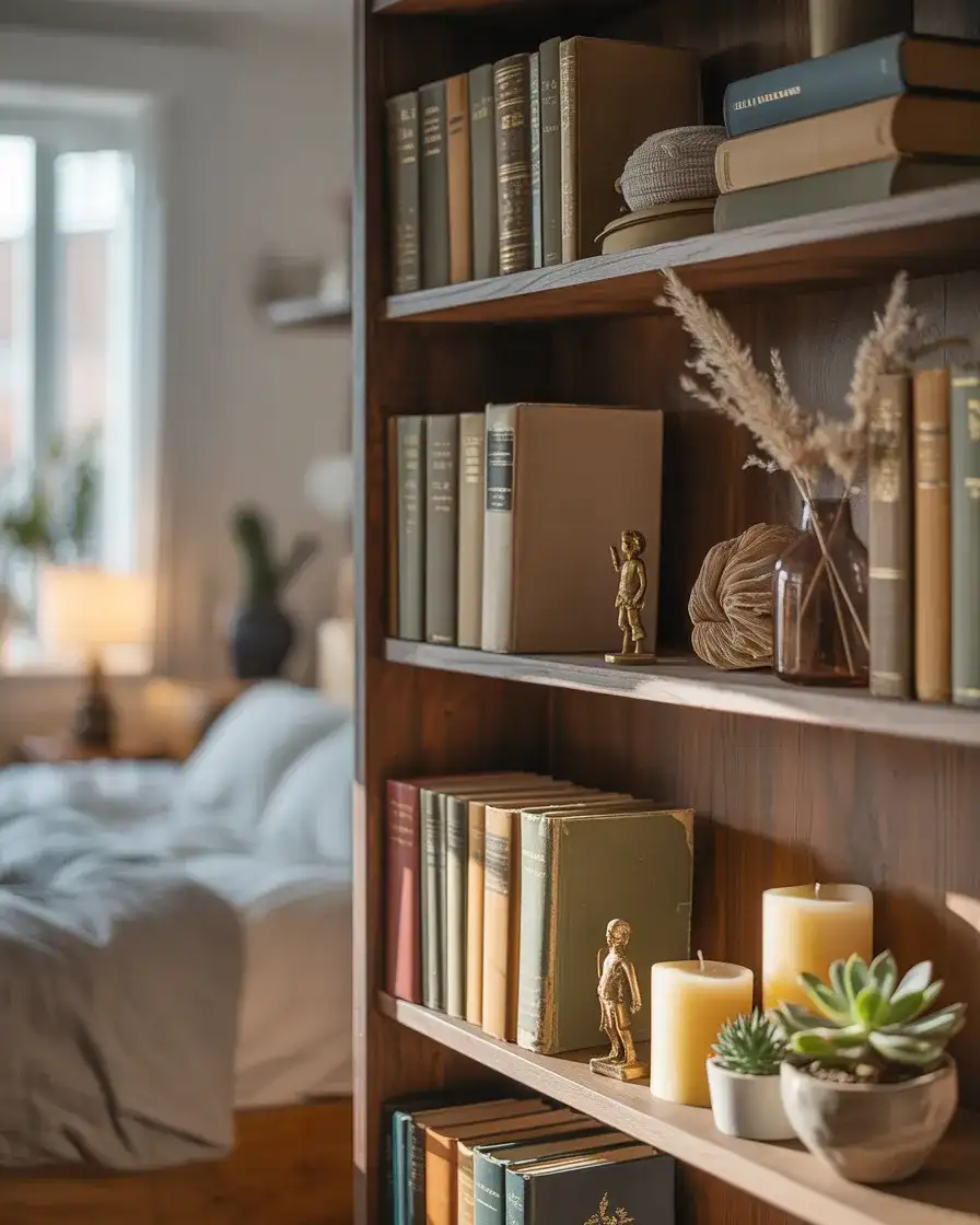 Bookshelf Styling for Bedrooms 2
