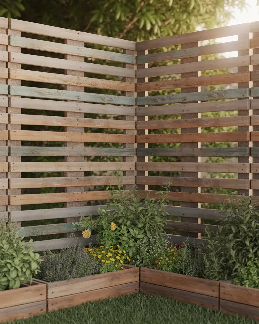 Budget-Friendly DIY Pallet Privacy Fence 2
