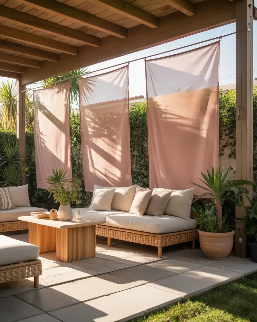 Budget-Friendly Fabric Privacy Screen Fence 1