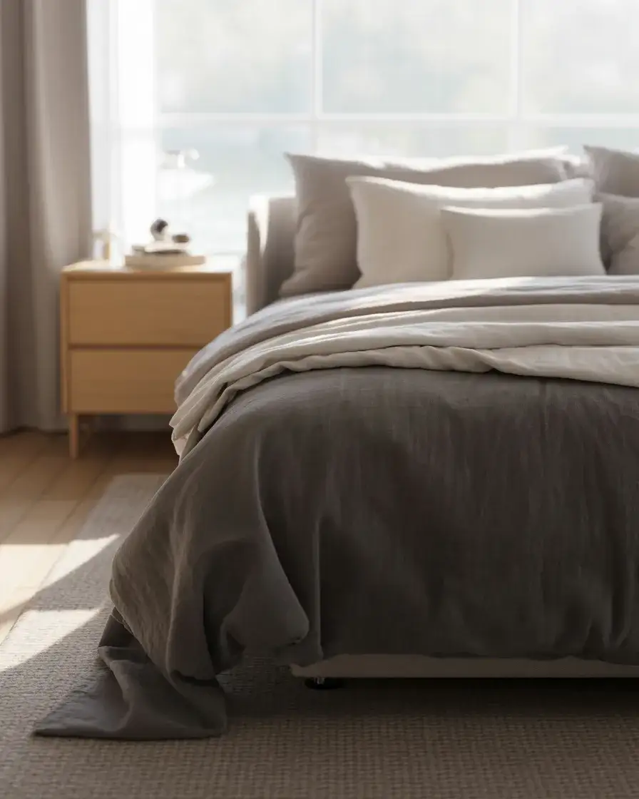 Charcoal Grey with Soft White Layers 2