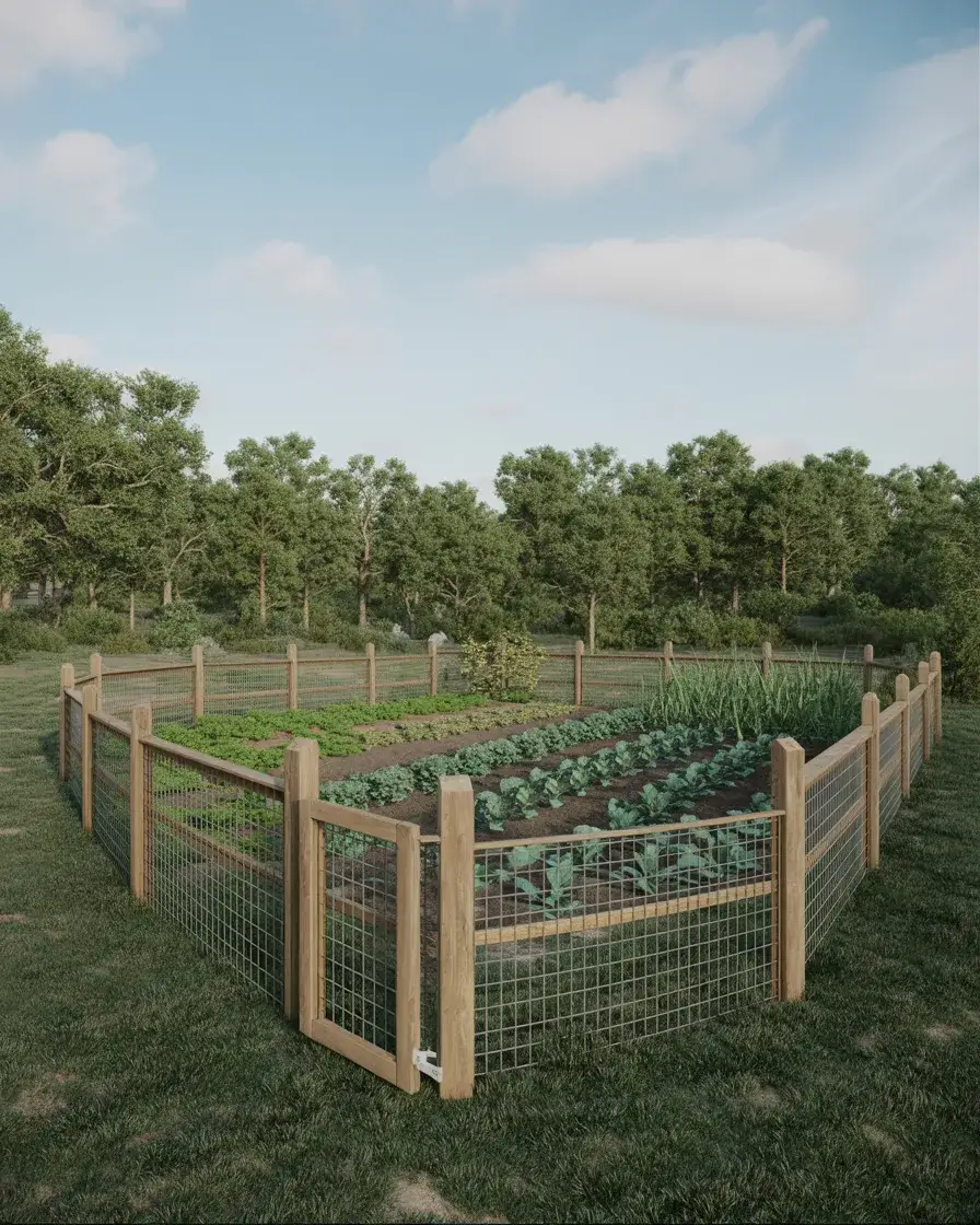 Cheap Wire Fence for Large Gardens 2