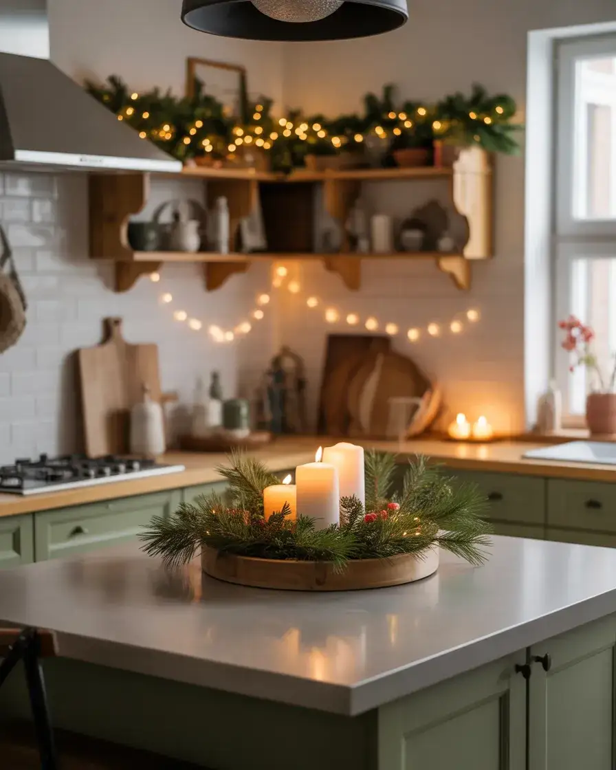 Christmas Kitchen Island Decor 2