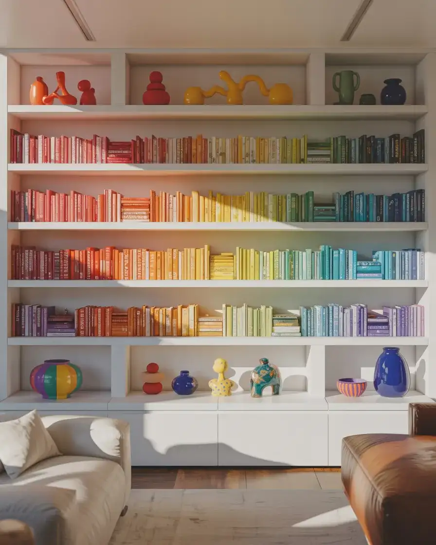 Colorful Book Arrangements 1
