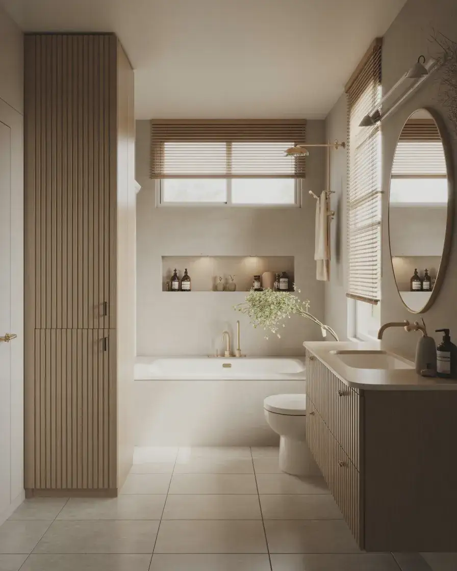 Compact Bathroom With Clever Storage 1