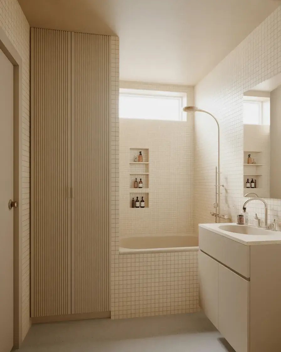 Compact Bathroom With Clever Storage 2