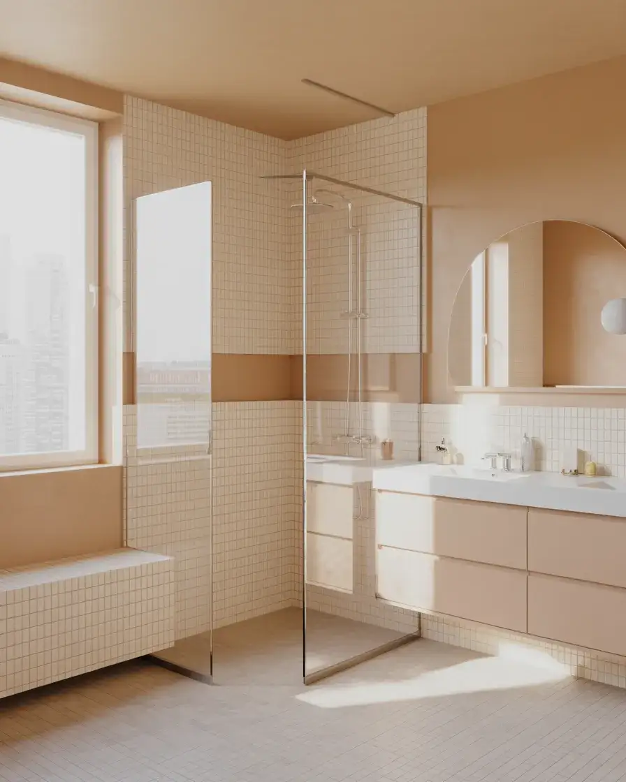 Compact Bathroom With Walk-In Shower 2