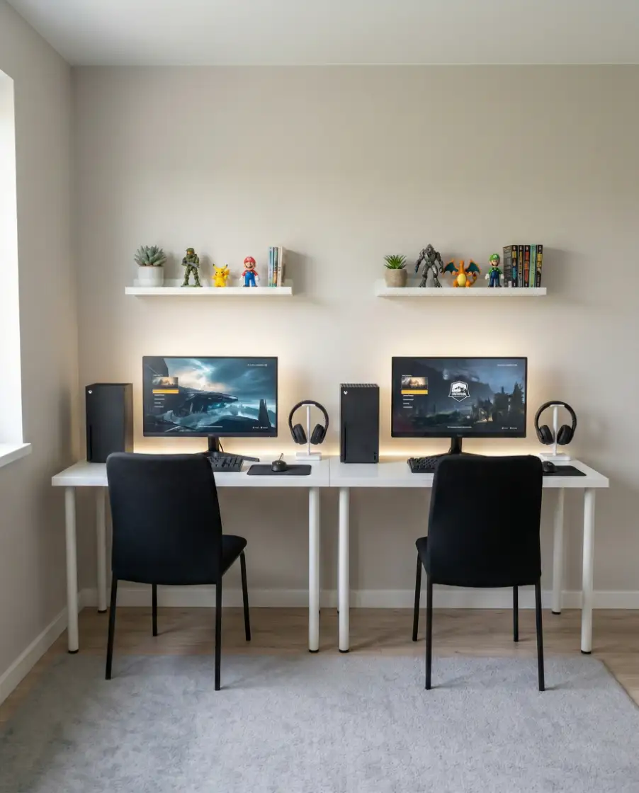 Couples Dual-Desk Setup 1