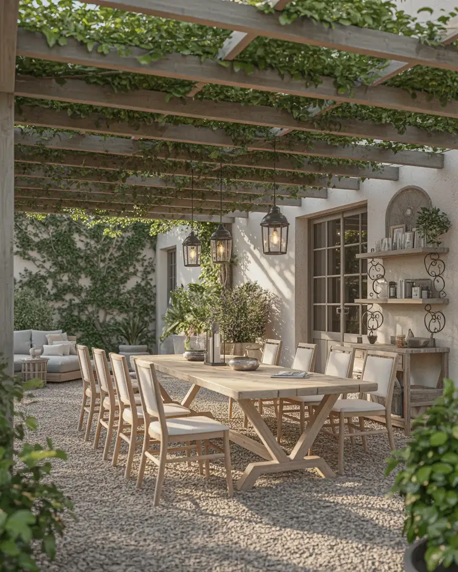 Cozy Farmhouse Backyard Patio 1