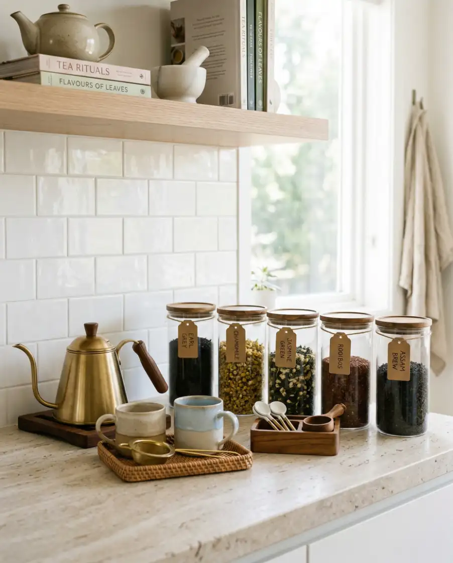 Cozy Indian-Inspired Tea Station 2