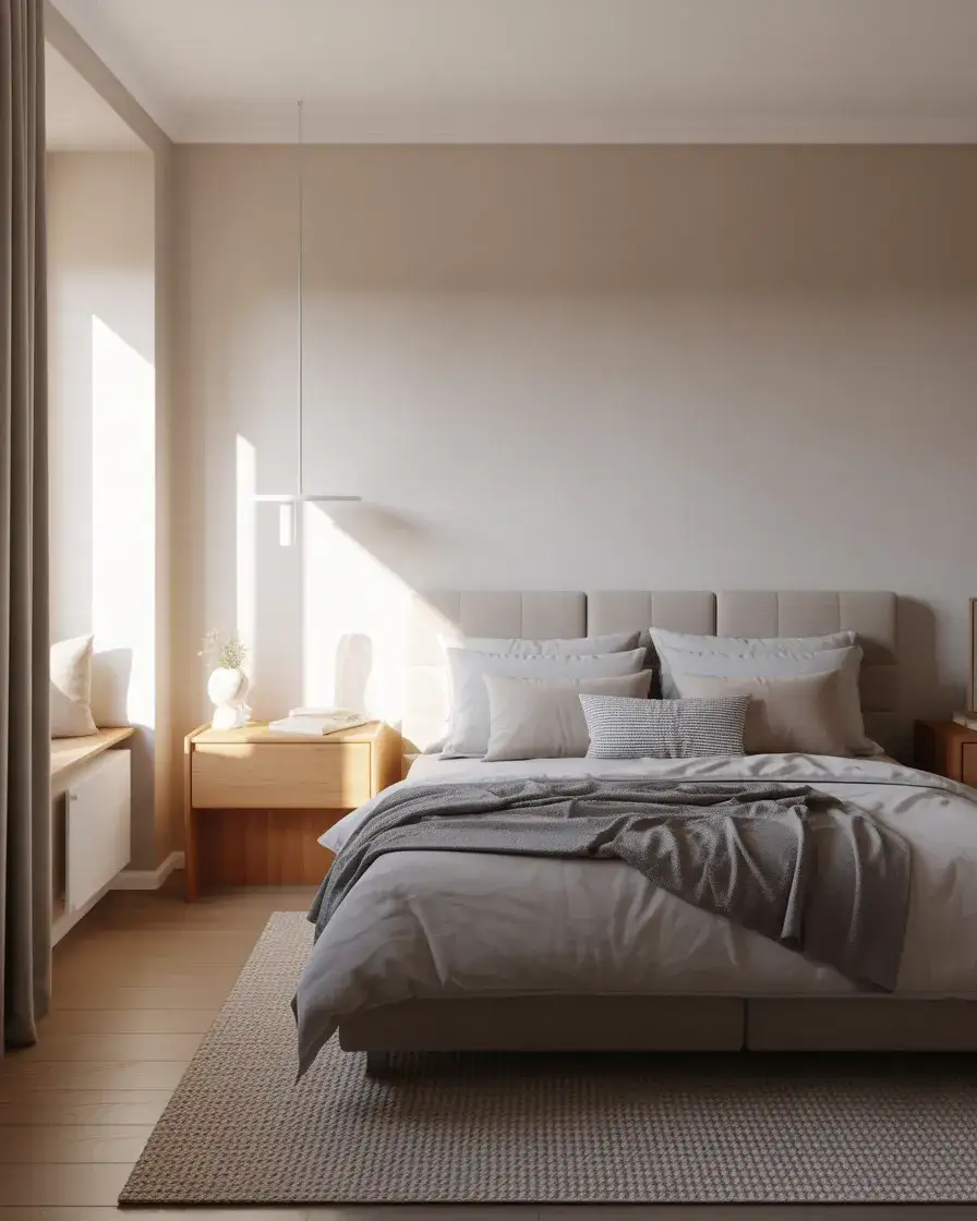 Cozy Neutral Apartment Bedroom 2