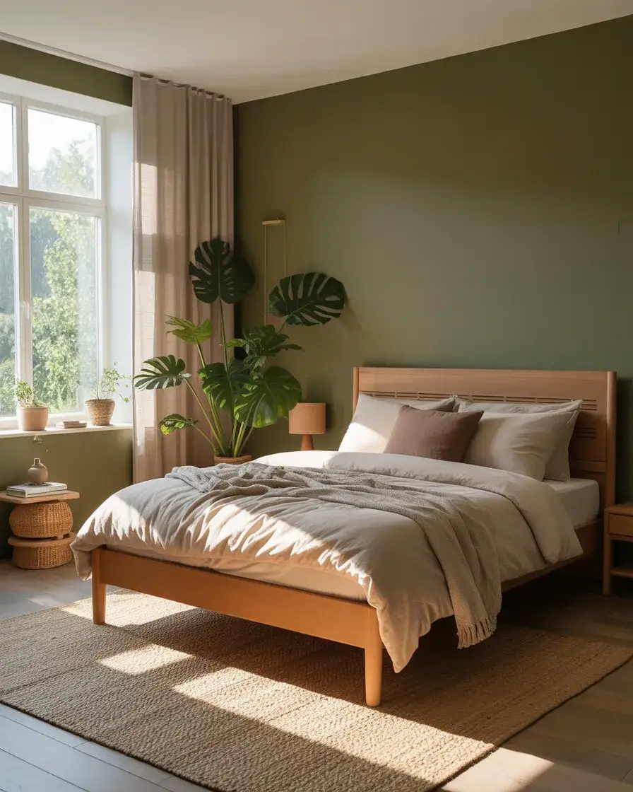 Cozy Olive Green Sanctuary 1