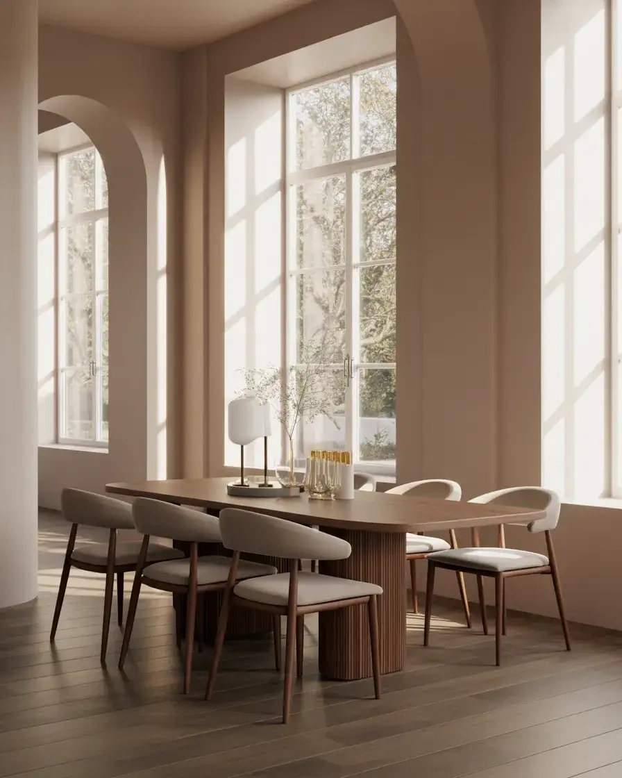 Curved Back Dining Chairs for Elegant Comfort 2