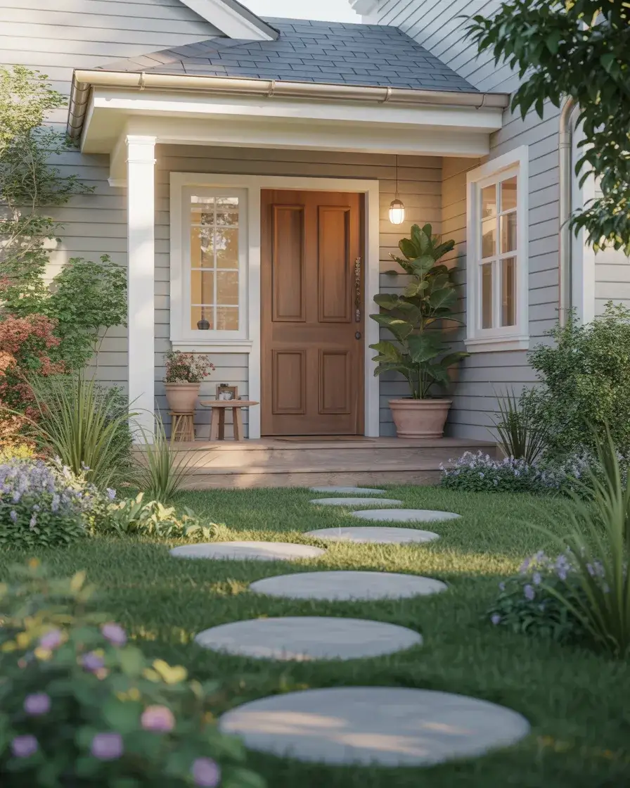 DIY Stepping Stone Pathway Garden 1