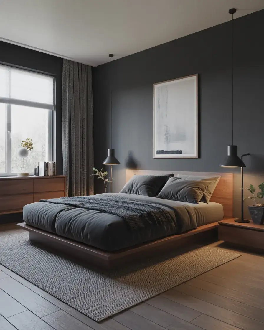 Dark Modern Bachelor Retreat 1