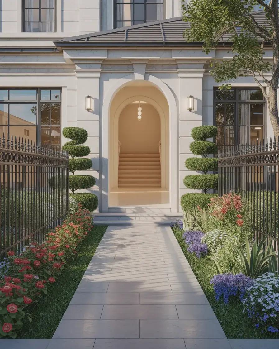 Decorative Front Garden Metal Fence 1