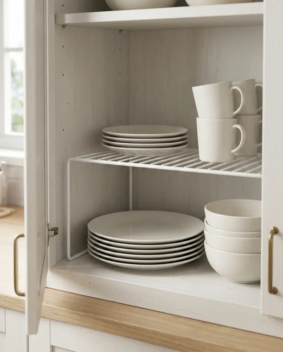 Dollar Store Cabinet Dividers 1