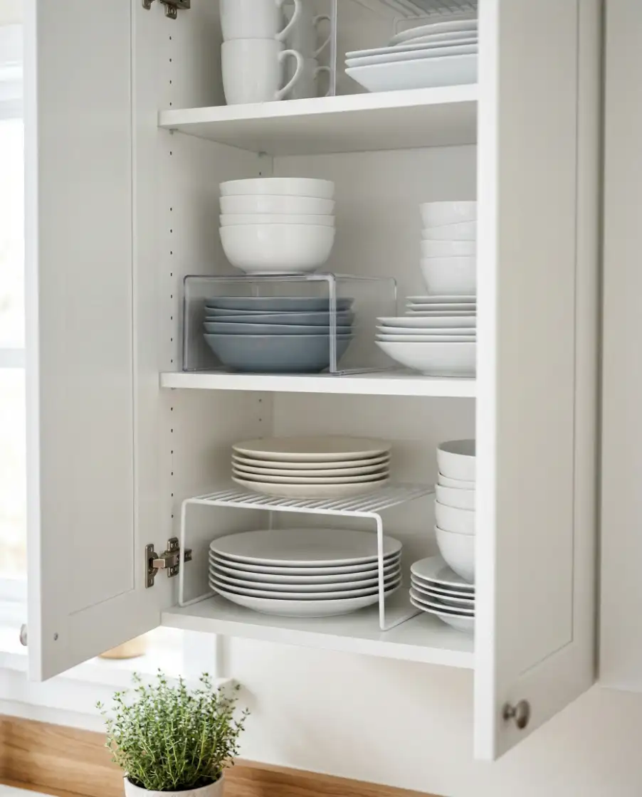 Dollar Store Cabinet Dividers 2