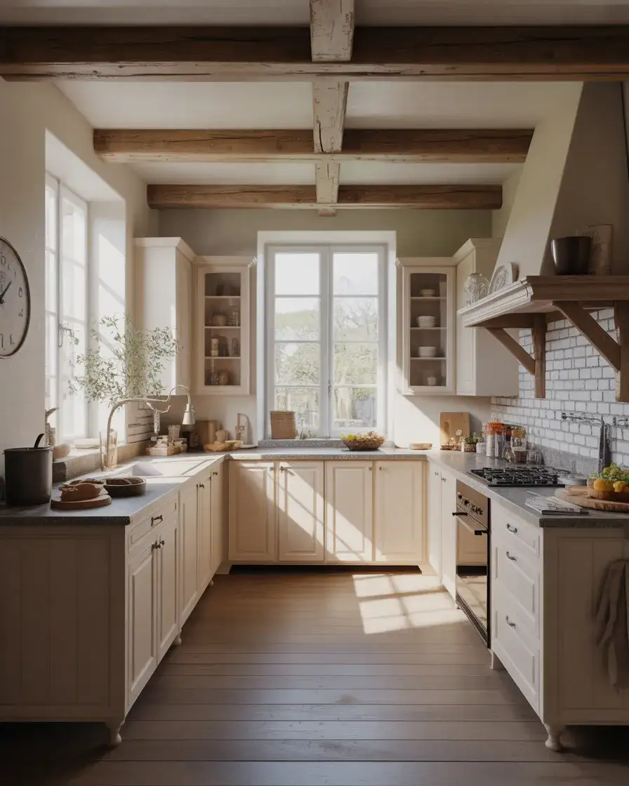 Elegant French Country Kitchen Corners 2