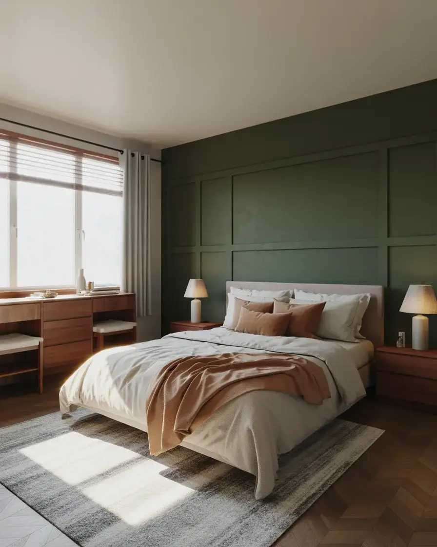 Forest Green Statement Wall 2