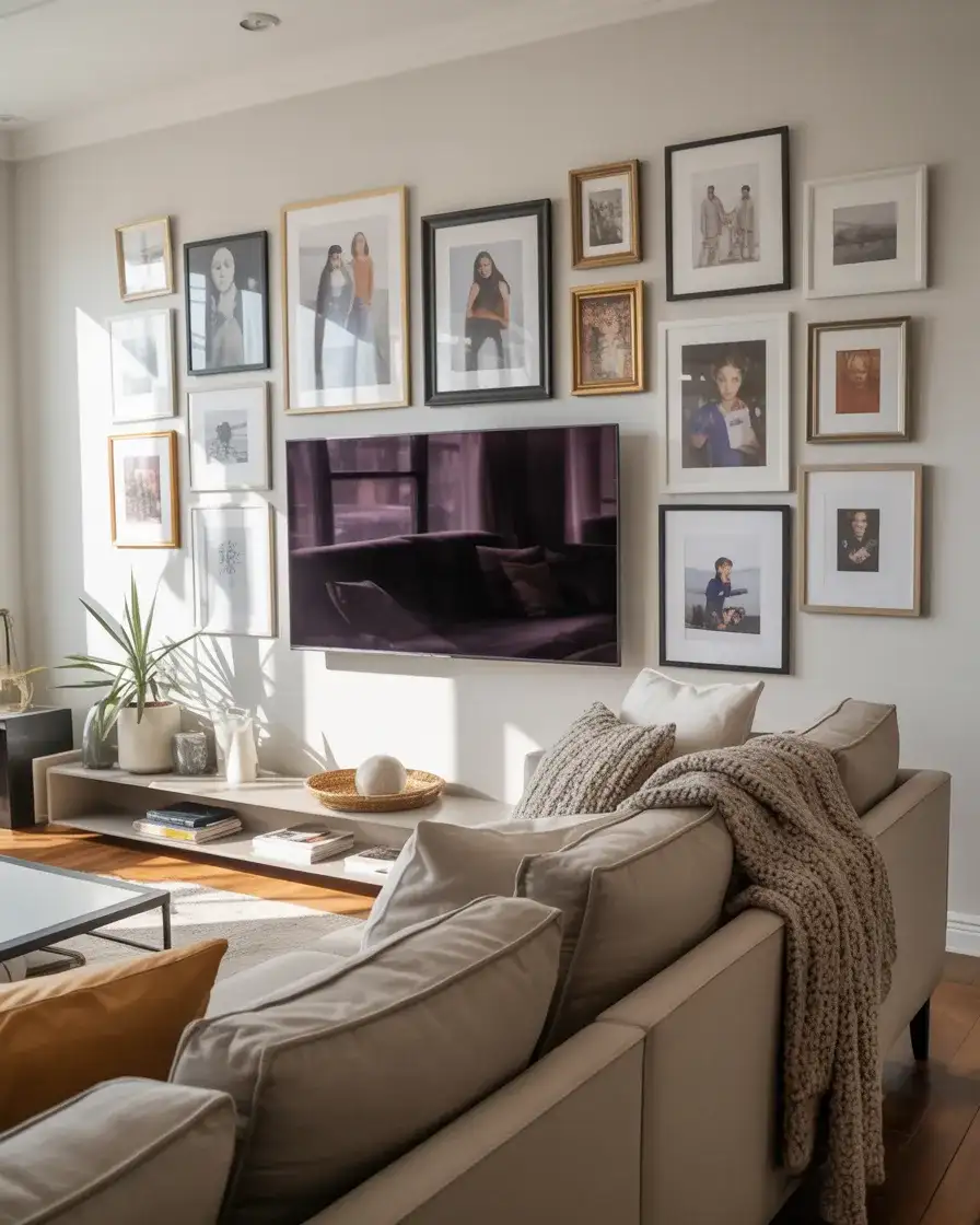 Gallery Wall TV Design 1