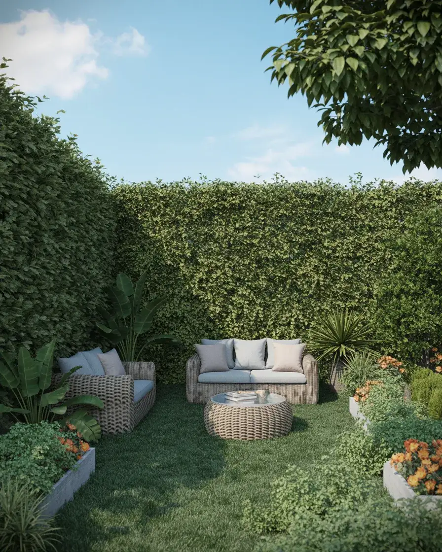 Garden Hedge Privacy Fence 2