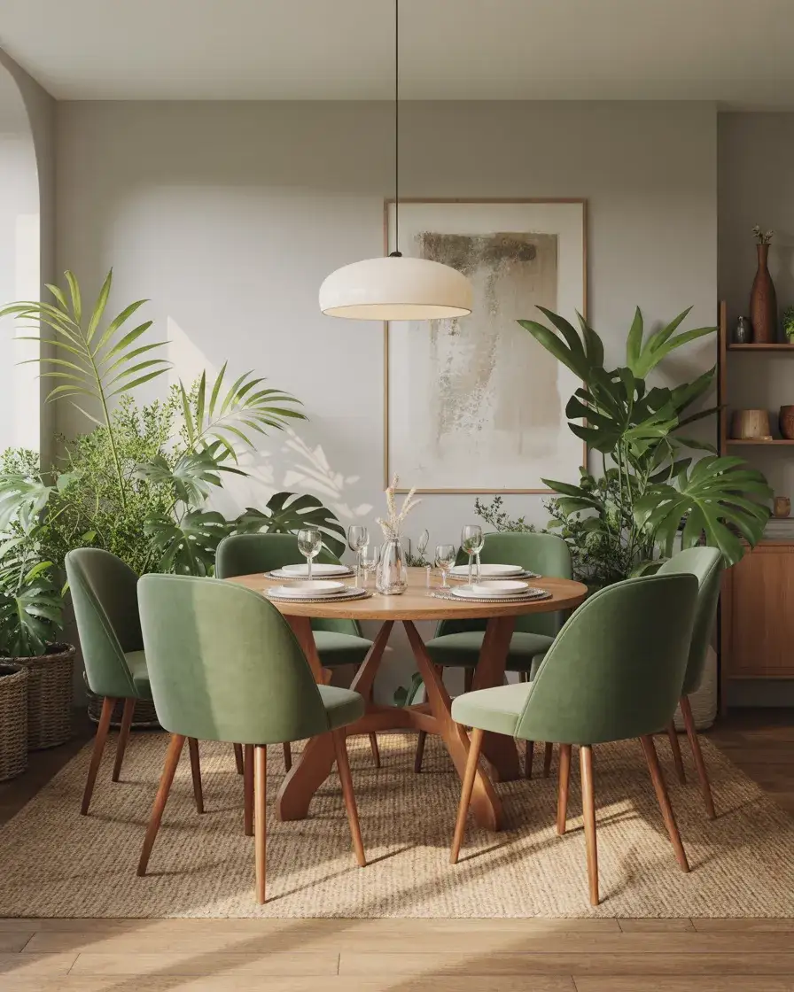 Green Dining Chairs for Nature-Inspired Interiors 1