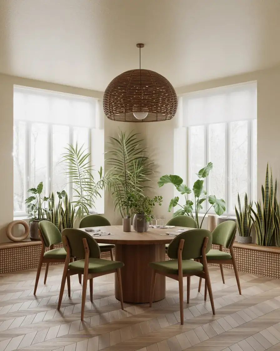 Green Dining Chairs for Nature-Inspired Interiors 2