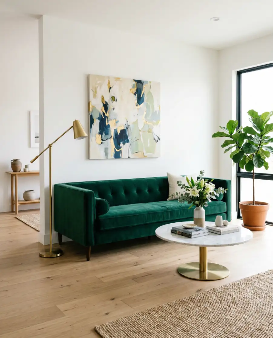 Green Sofa Statement 1