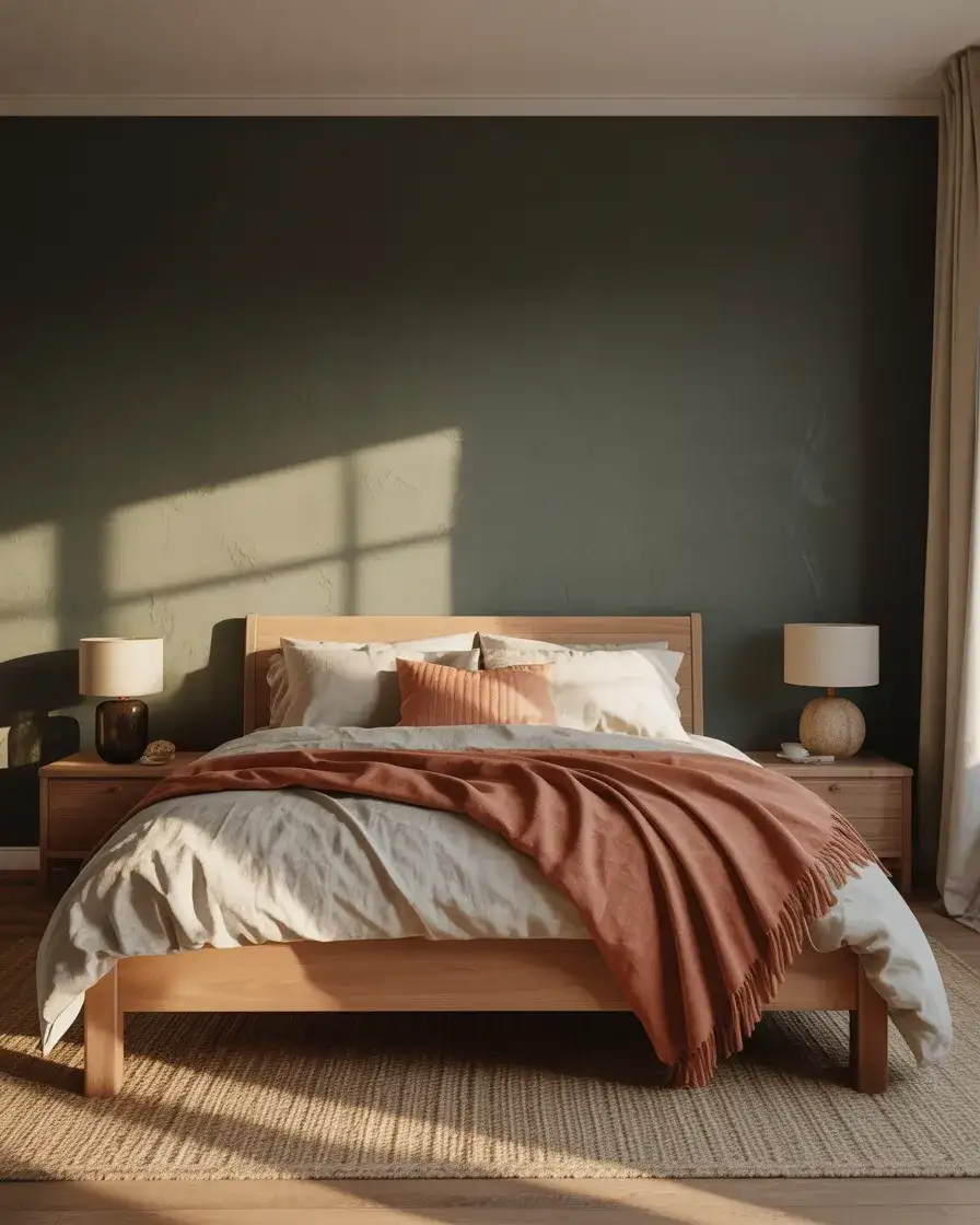 Green and Burnt Orange Contrast 1