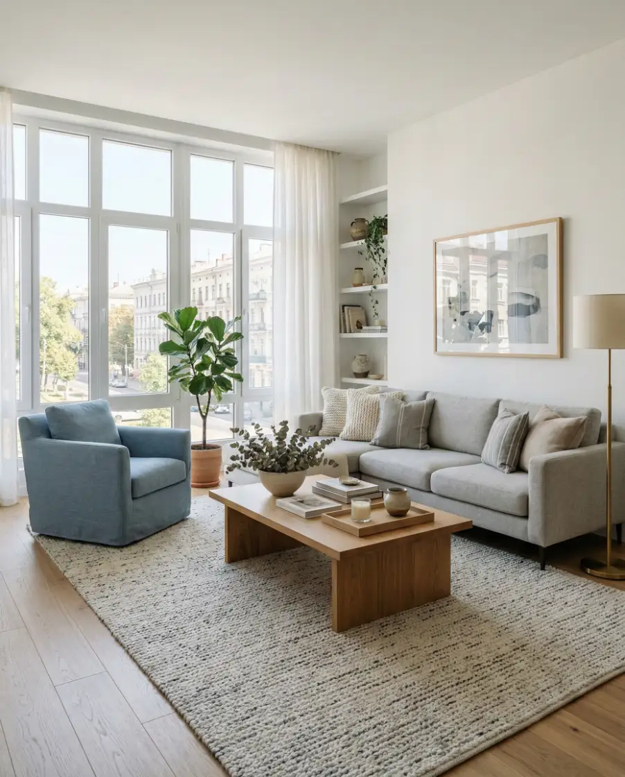 Grey and Blue Layered Comfort 1