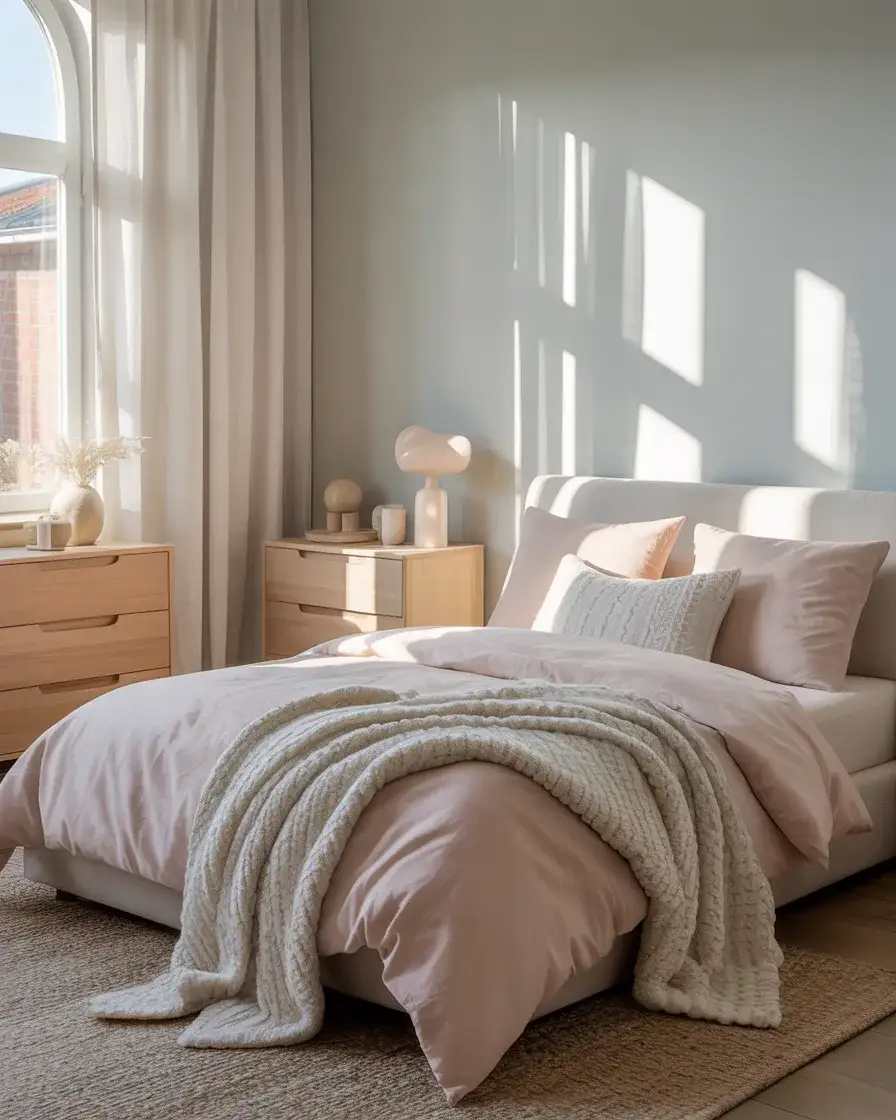 Grey and Blush Pink for Soft Comfort 1