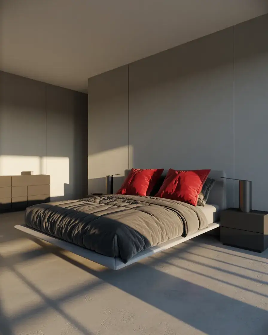 Grey and Red Bold Accent Style 1