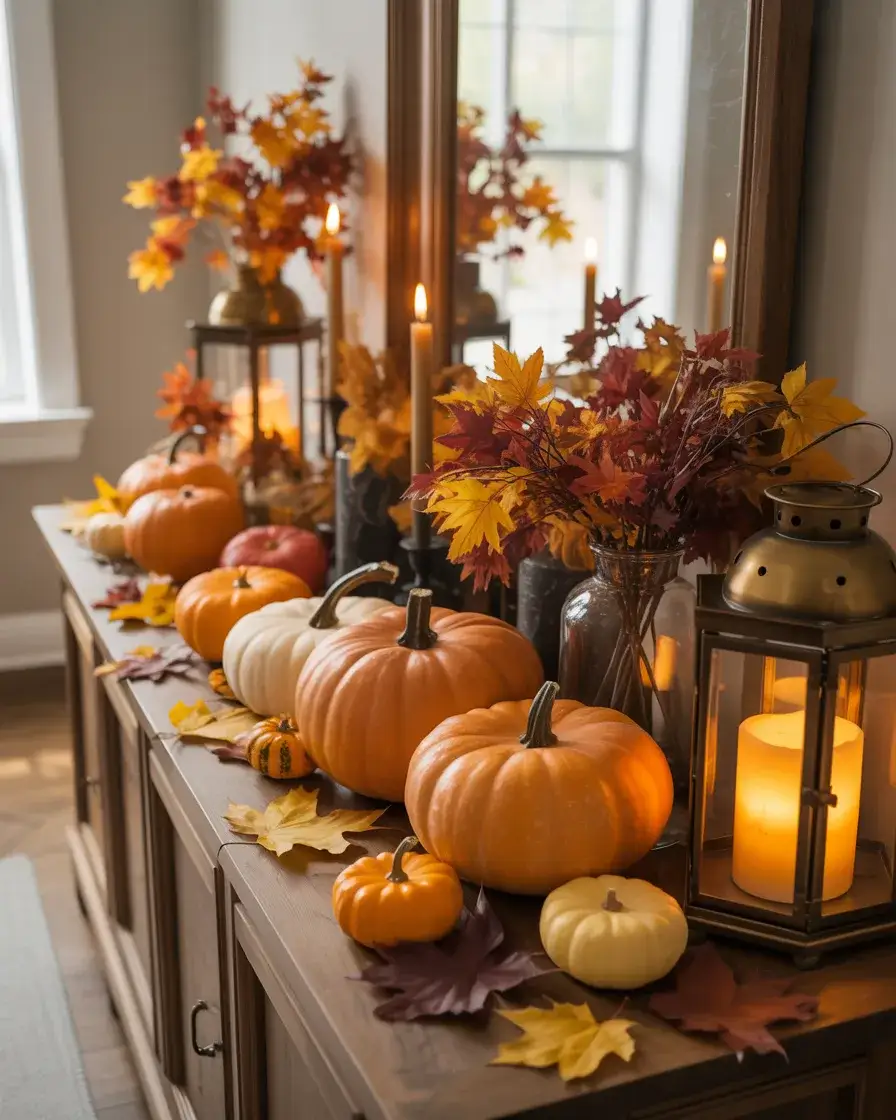 Halloween Themed Entry Table with Playful Decor 1