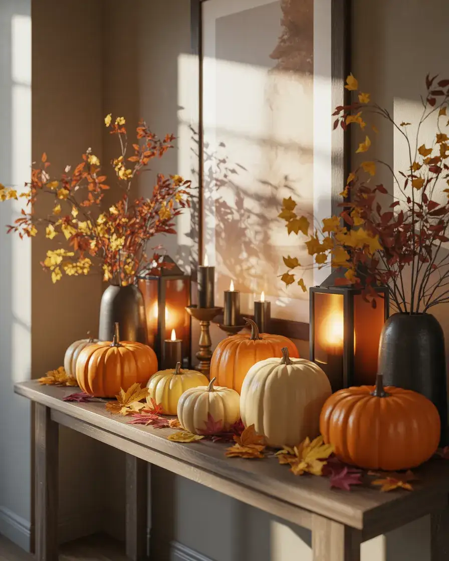 Halloween Themed Entry Table with Playful Decor 2