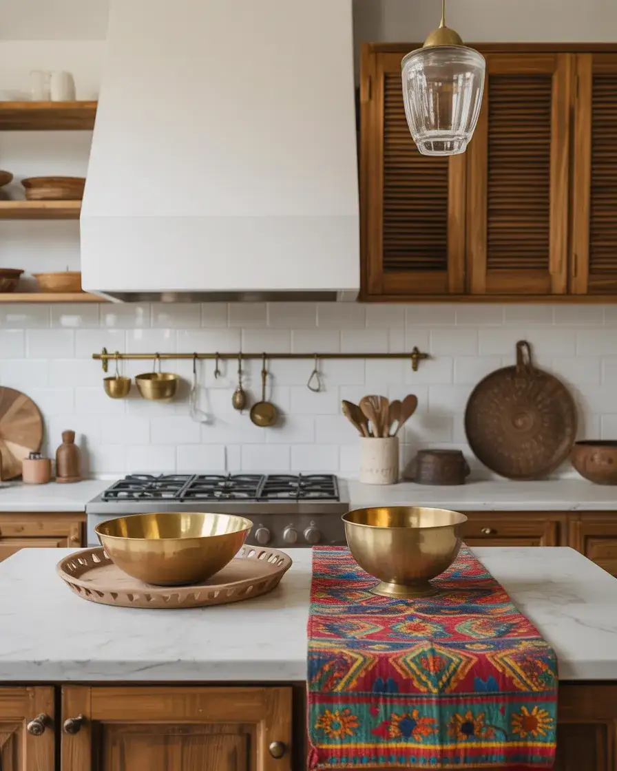 Indian Inspired Island Styling with Warm Colors 1