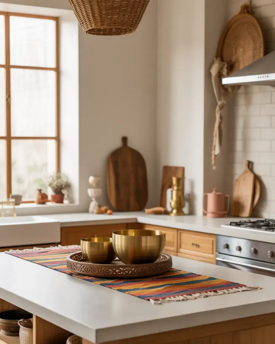 Indian Inspired Island Styling with Warm Colors 2