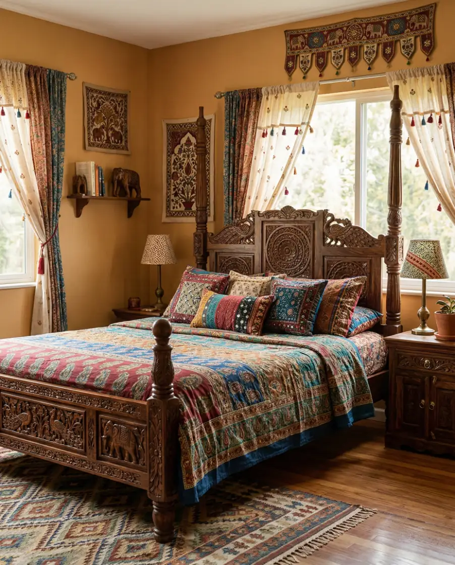 Indian Textile Guest Room 1