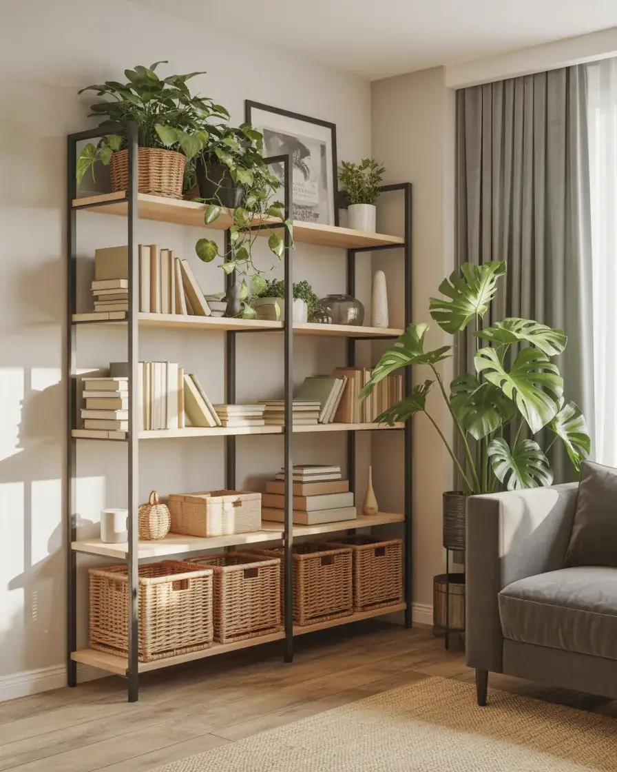 Industrial Metal Shelving Unit 1