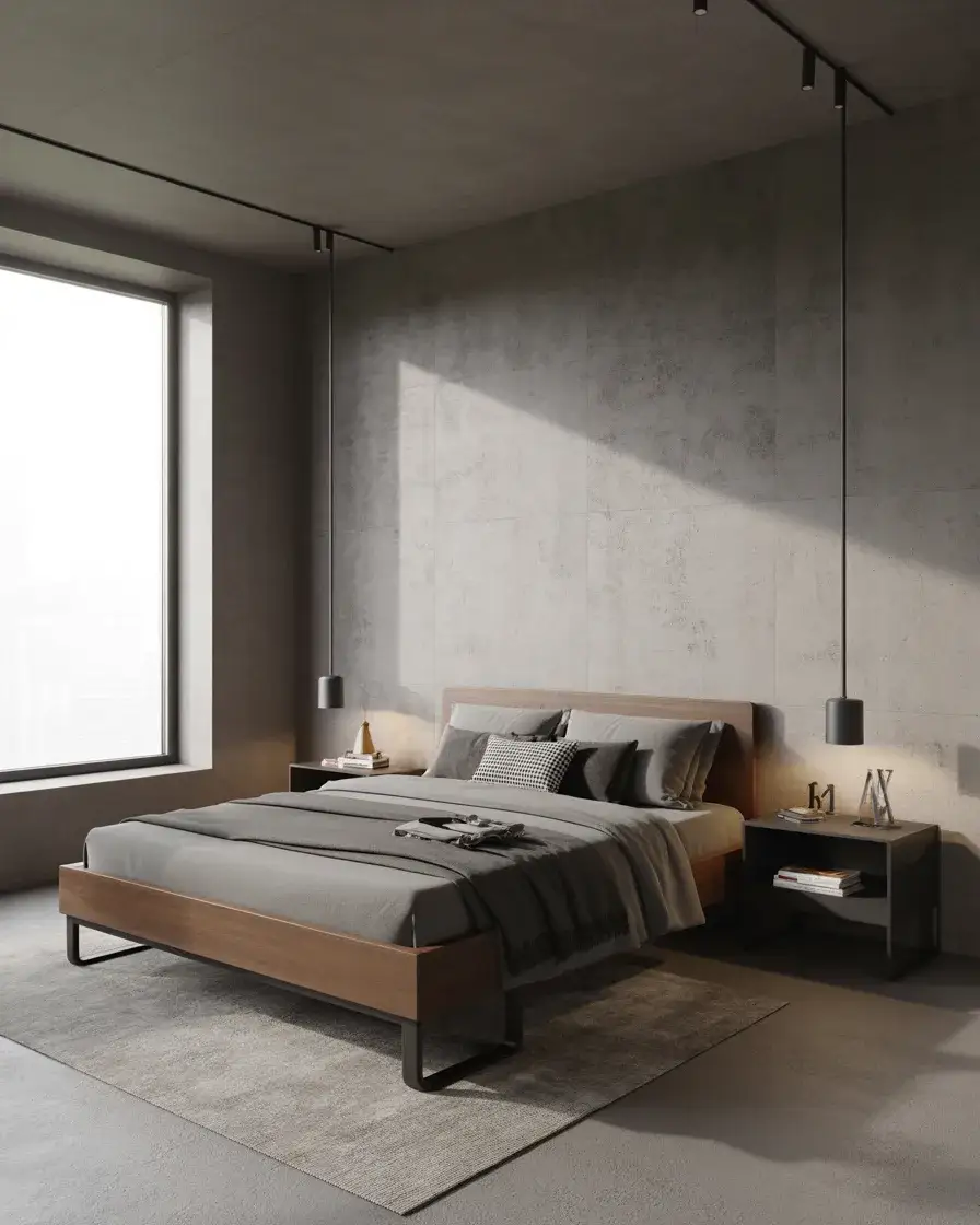 Industrial Wood and Steel Bedroom 2