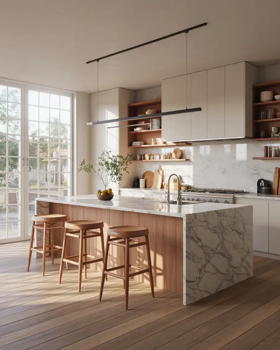 Island Kitchens with Natural Gathering Space 1