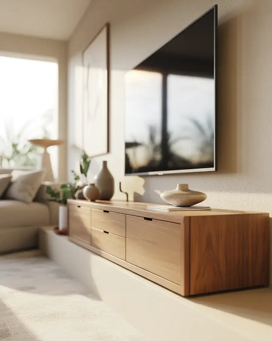 Japandi Minimal Media Wall 2