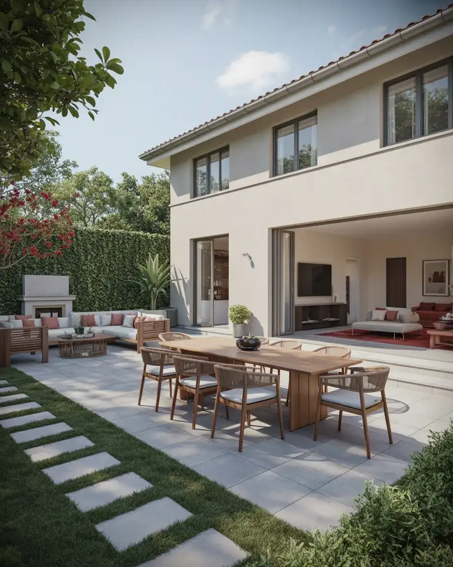 Large Backyard Entertaining Patio 2