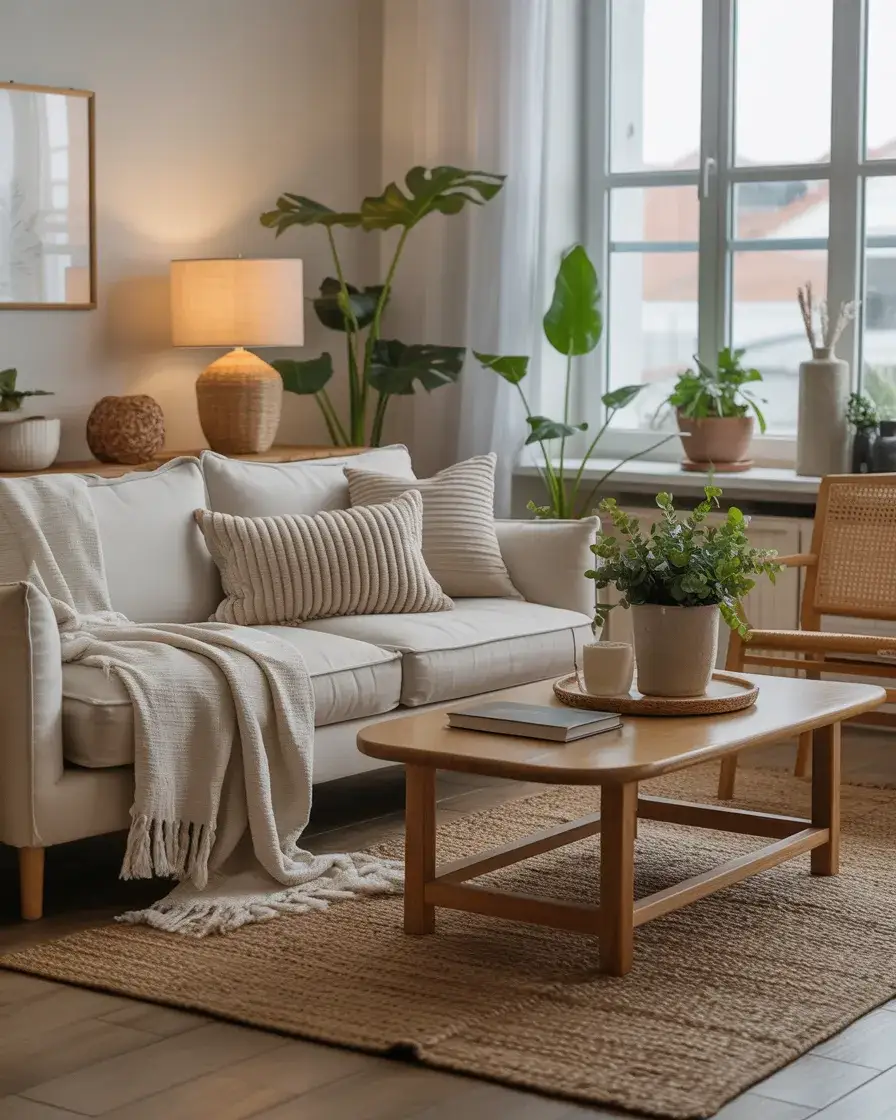 Layered Textiles for a Cozy Living Room 2