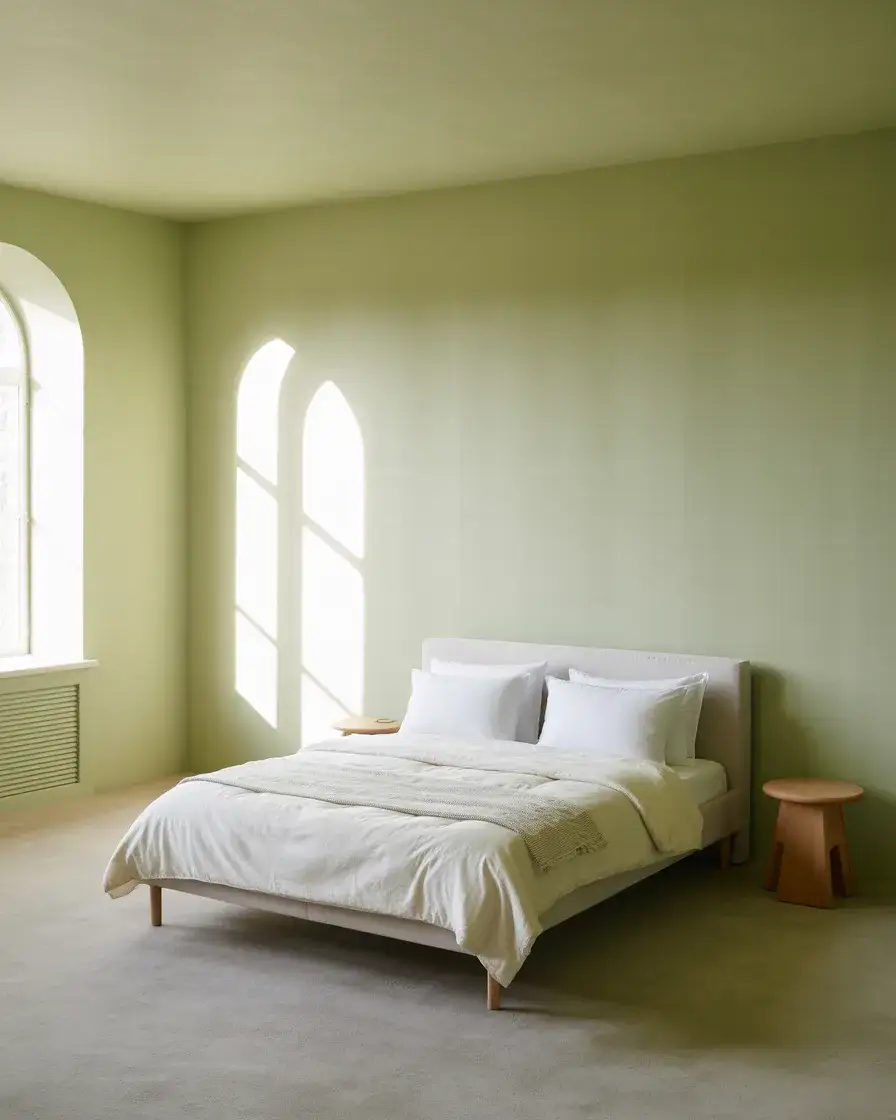 Light Green Minimal Bedroom 2