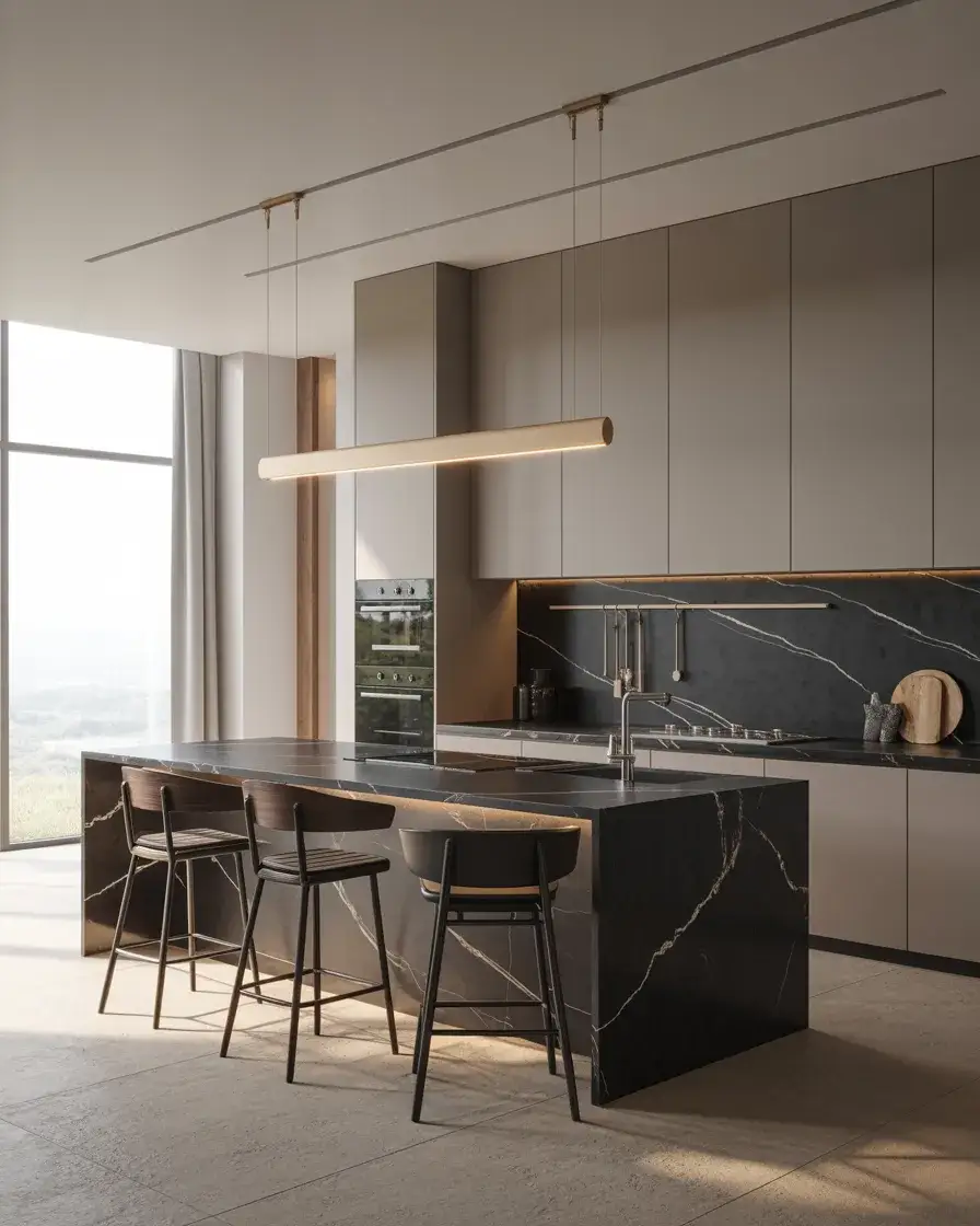 Luxury Statement Kitchens with Dramatic Details 1