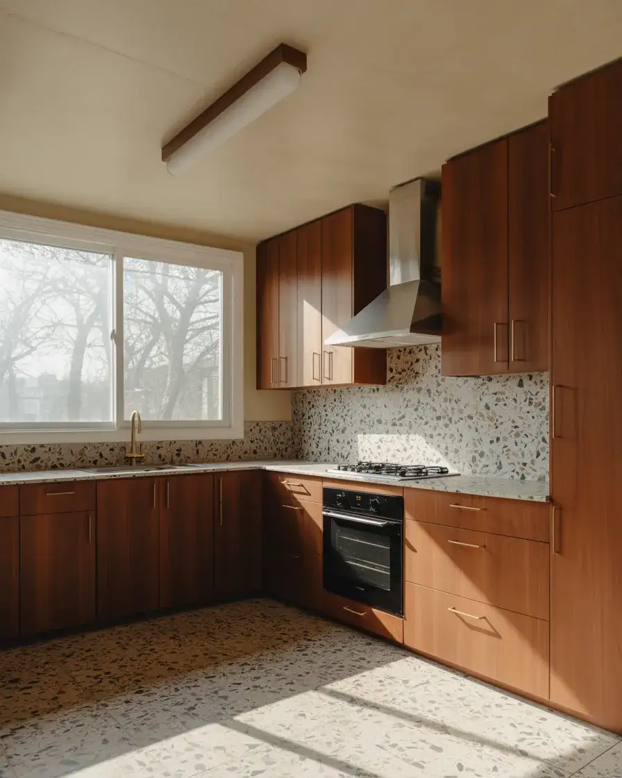 Mid Century Walnut Kitchens 2