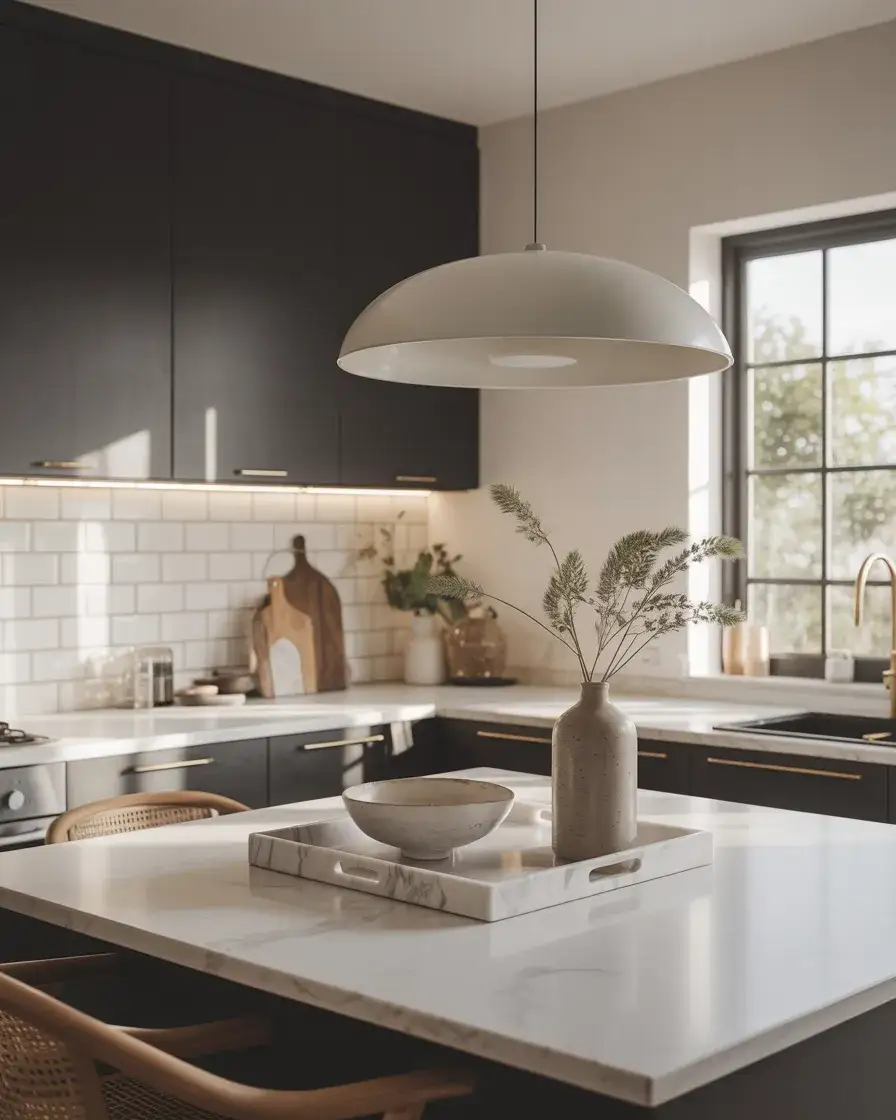 Minimalist Black and White Island 1