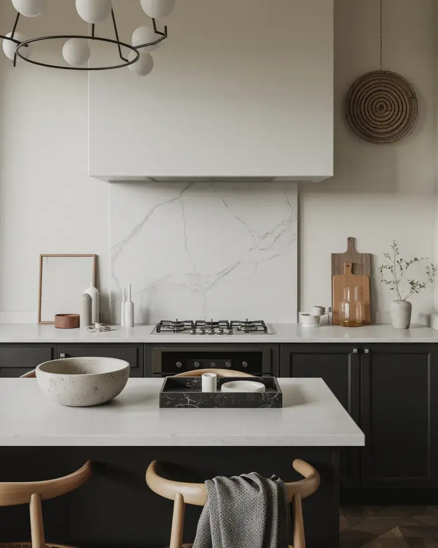 Minimalist Black and White Island 2